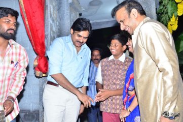 Pawan Kalyan At Andhra Prabha Office Ganesh Pooja